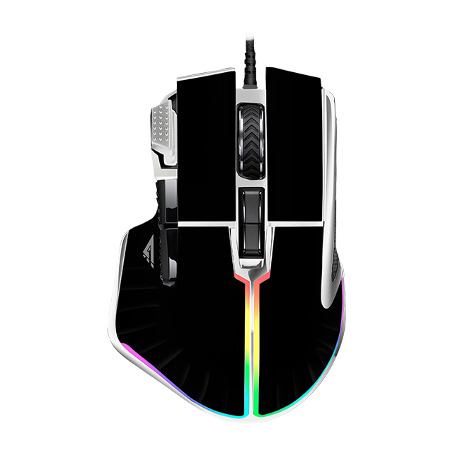 Mouse GameFactor MOG602-BK | Negro | Alámbrico | RGB | 19,000 DPI | PIXART 3370 | 8 Botones - MOG602-BK  