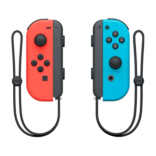 Controles Joy-Con Izquierdo y Derecho para Nintendo Switch, color Rojo/Azul Neón - Standard Edition - HACAJAEAA