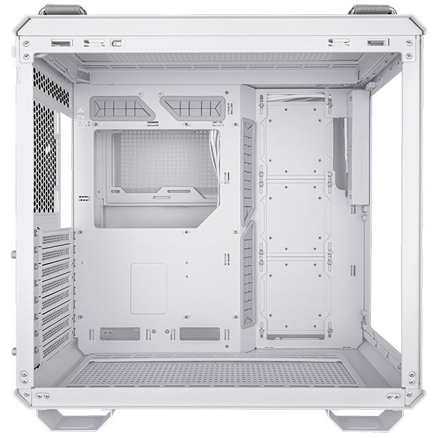 Gabinete Asus TUF Gaming GT502 White | ATX, Micro-ATX, Mini-ITX | Doble Cámara | Vista Panorámica | Panel frontal con USB tipo C de alta velocidad | Tooless | GT502/WHT/TG