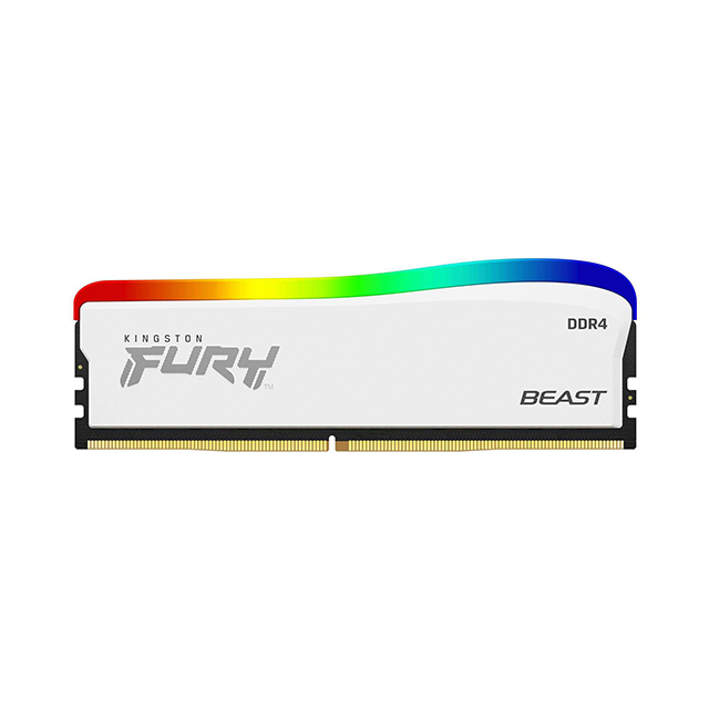 Memoria RAM Kingston Fury Beast RGB White Special Edition, 8GB 1x8GB 3200Mhz - KF432C16BWA/8