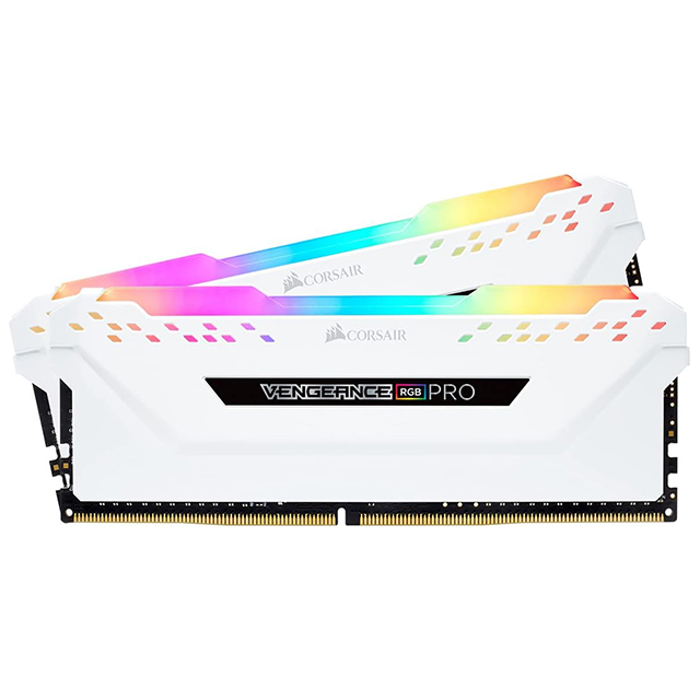 Memoria RAM Corsair Vengeance RGB Pro White Edition, 32GB 2x16GB 3200Mhz - CMW32GX4M2E3200C16W 