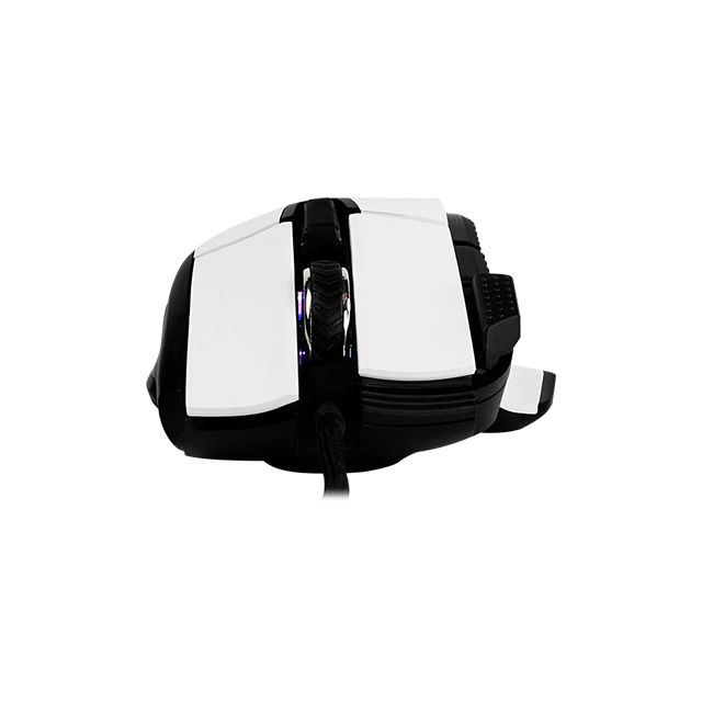 Mouse GameFactor MOG602-WH | Blanco | Alámbrico | RGB | 19,000 DPI | PIXART 3370 | 8 Botones - MOG602-WH