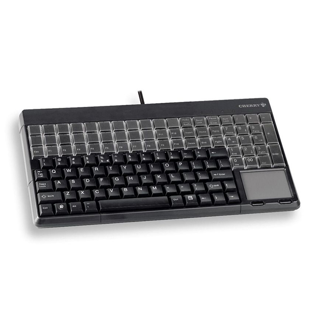 Teclado para punto de venta Cherry G86-61401 QWERTY, 123 teclas, touchpad, inglés US, color negro. - G86-61401EUADAA