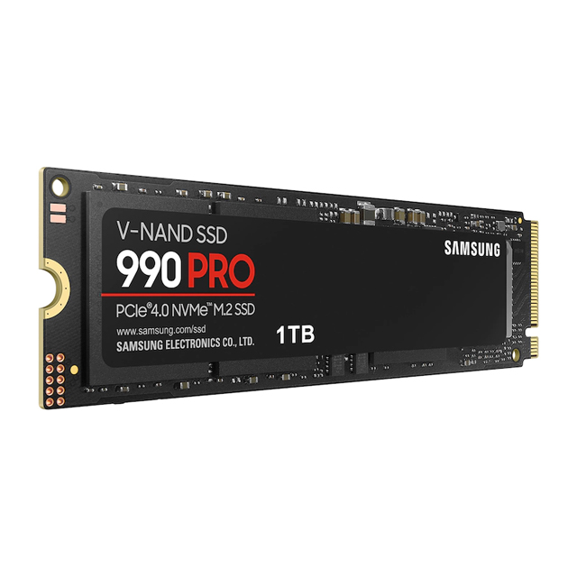 Unidad de Estado Solido SSD NVMe M.2 Samsung 990 Pro, 1TB, 7,450/6,900 MB/s, PCIe 4.0 - MZ-V9P1T0B/AM