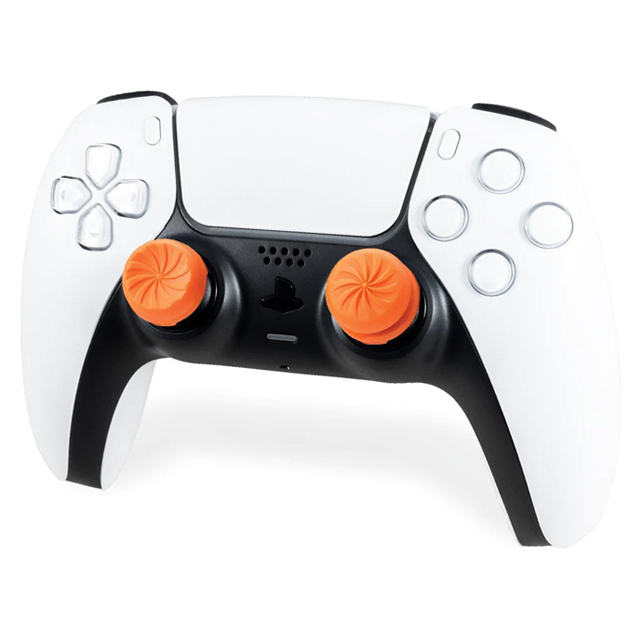 KontrolFreek FPS Freek Vortex para PS4 y PS5 | Performance Thumbsticks | 2 Alturas elevadas, Versátil | Naranja