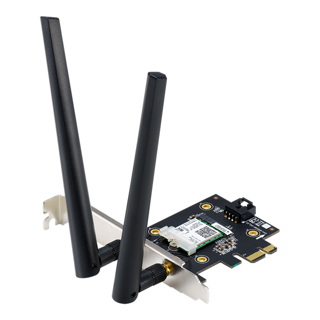 Tarjeta de red ASUS PCE-AX3000 WIFI 6 (802.11ax), Doble banda, Soporta 160MHz, Bluetooth 5.0, 90IG0610-MO0R10