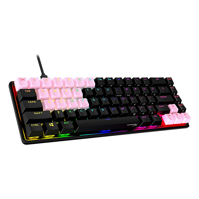 HyperX Rubber Keycaps Pink, Set de 19 teclas de caucho en color rosa, US - 519U0AA#ABA