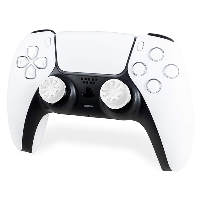 KontrolFreek FPS Freek Galaxy para PS4 y PS5 | Performance Thumbsticks | 2 Alturas elevadas, Versátil | Blanco