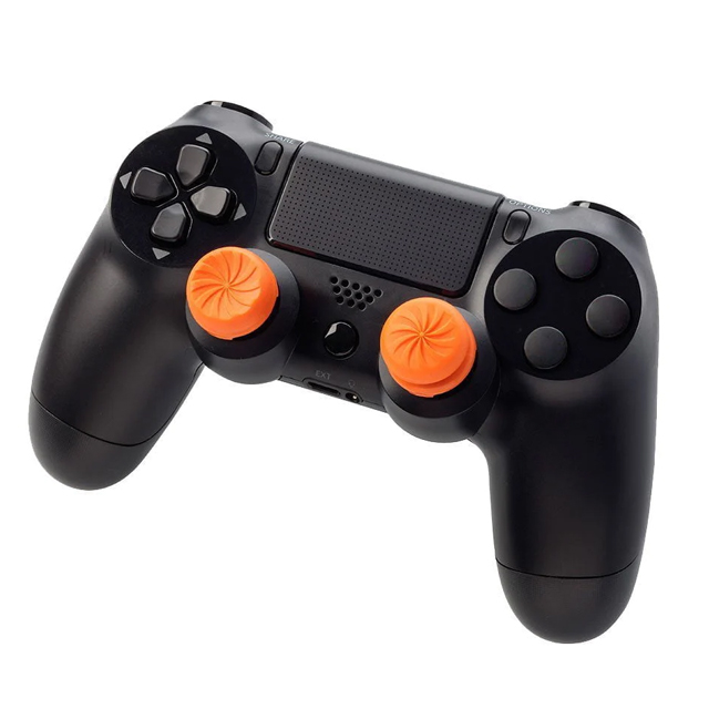 KontrolFreek FPS Freek Vortex para PS4 y PS5 | Performance Thumbsticks | 2 Alturas elevadas, Versátil | Naranja