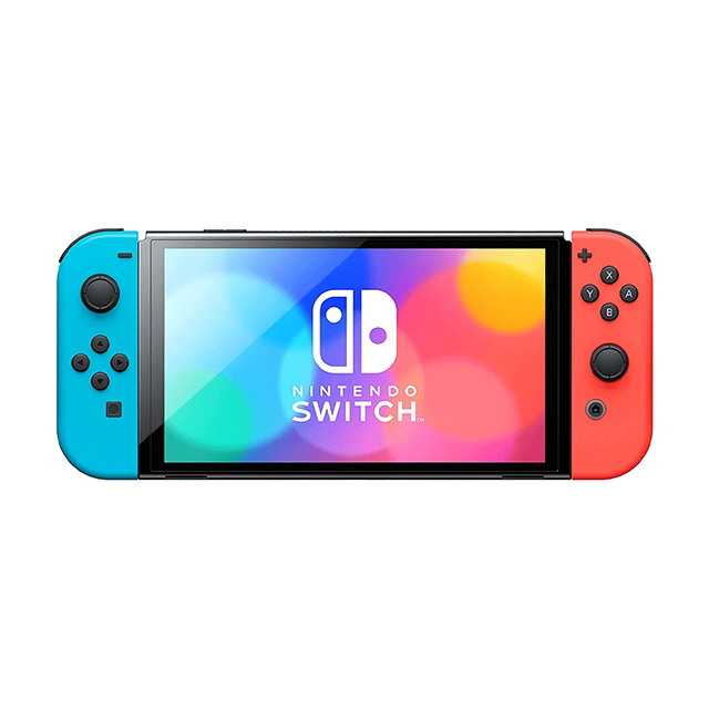 Consola Nintendo Switch OLED 64GB Standard Edition | Color Azul Neon y Rojo Neon - HEGSKABAA