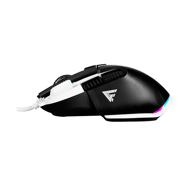 Mouse GameFactor MOG602-BK | Negro | Alámbrico | RGB | 19,000 DPI | PIXART 3370 | 8 Botones - MOG602-BK  