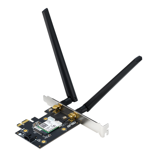 Tarjeta de red ASUS PCE-AX3000 WIFI 6 (802.11ax), Doble banda, Soporta 160MHz, Bluetooth 5.0, 90IG0610-MO0R10