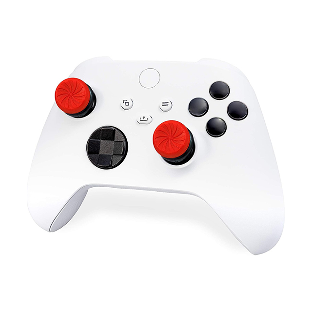 KontrolFreek FPS Freek Inferno para Xbox Series X/S | Performance Thumbsticks | 2 Alturas elevadas, Cóncavo | Rojo