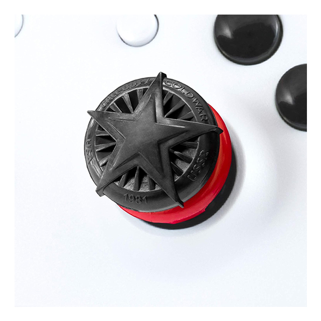 KontrolFreek Call of Duty: Black Ops Cold War para Xbox One y Xbox Series X | Performance Thumbsticks | Negro/Rojo.