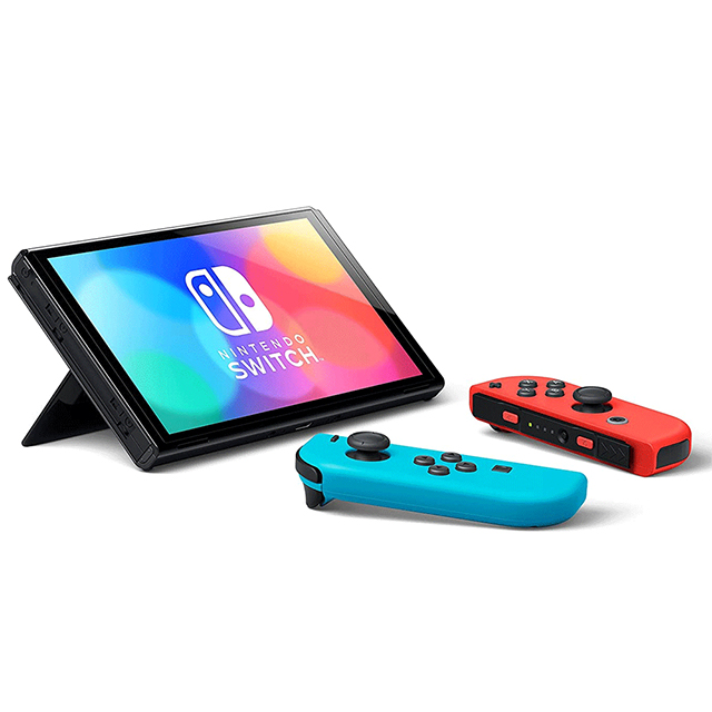 Consola Nintendo Switch OLED 64GB Standard Edition | Color Azul Neon y Rojo Neon - HEGSKABAA