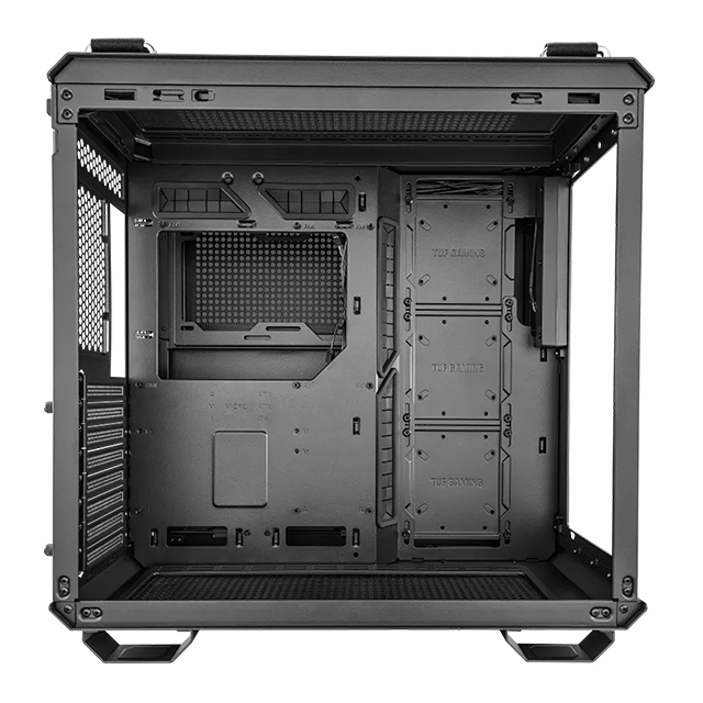 Gabinete Asus TUF Gaming GT502 Black | ATX, Micro-ATX, Mini-ITX | Doble Cámara | Vista Panorámica | Panel frontal con USB tipo C de alta velocidad | Tooless | GT502/BLK/TG