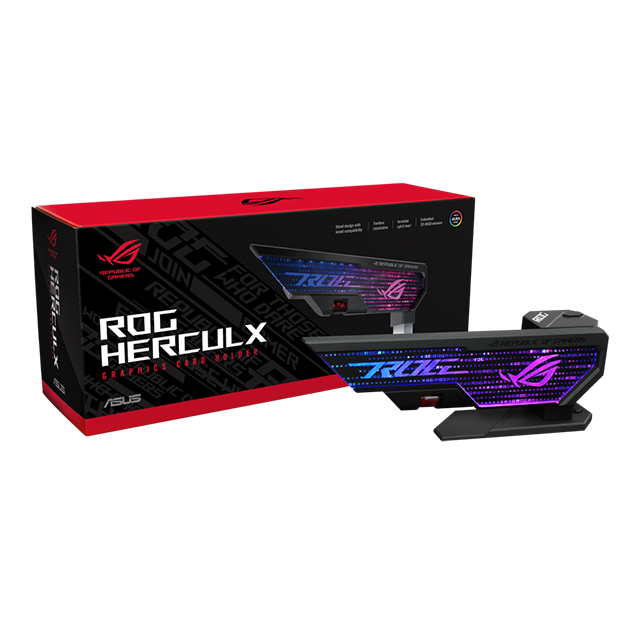 Soporte para tarjeta de video ASUS ROG HERCULX XH01 - ARGB, GPU Holder