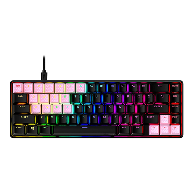 HyperX Rubber Keycaps Pink, Set de 19 teclas de caucho en color rosa, US - 519U0AA#ABA