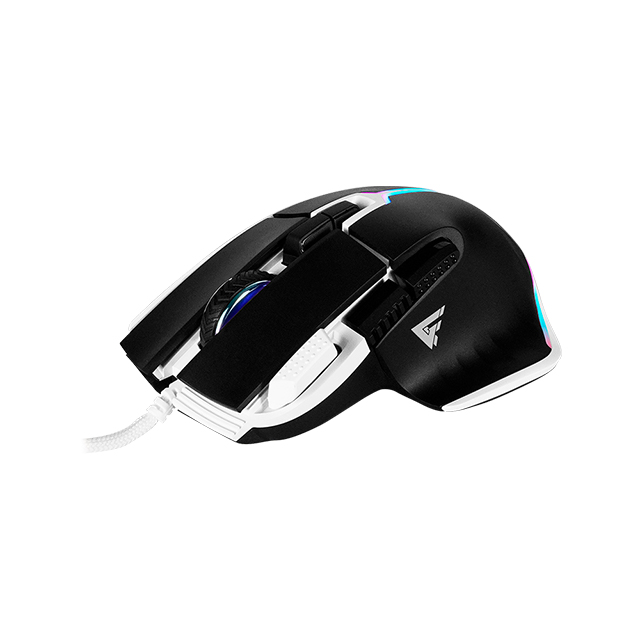 Mouse GameFactor MOG602-BK | Negro | Alámbrico | RGB | 19,000 DPI | PIXART 3370 | 8 Botones - MOG602-BK  