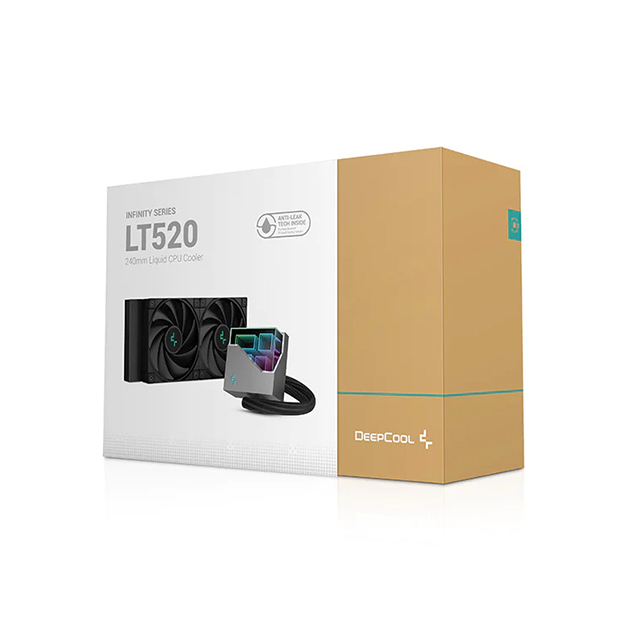 Enfriamiento Liquido DeepCool Infinity Series LT520 240mm, ARGB, Tecnología Anti-Fugas, Soporte Universal - R-LT520-BKAMNF-G-1