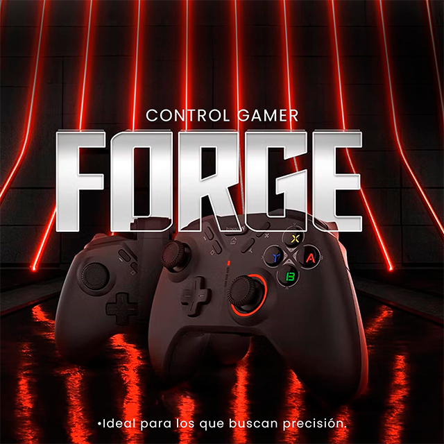 Control Inalámbrico Redragon Forge G711, PC / PS4 / PS3 / Nintendo Switch / Android / iOS, Bluetooth, 2.4 GHz, Vibración, Soporte para Celular – G711