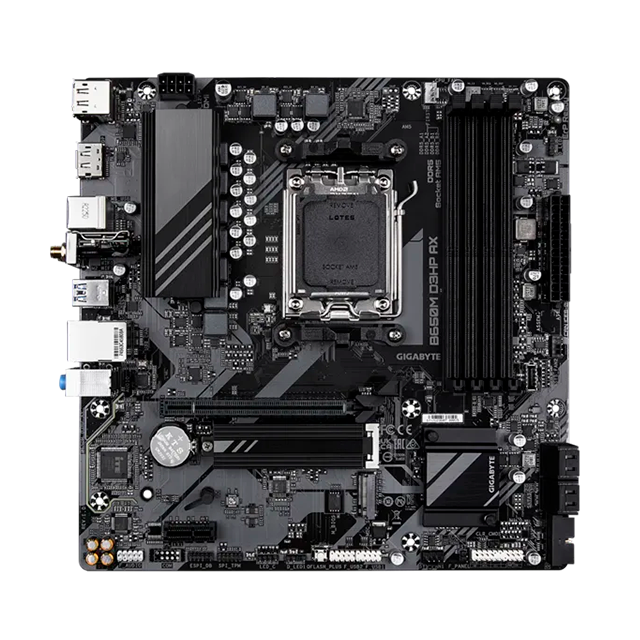 Tarjeta Madre Gigabyte B650M D3HP AX, AM5, DDR5, M.2, Wi-Fi 6E, PCIe 4.0, Micro ATX – B650M D3HP AX