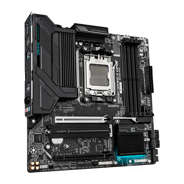 Tarjeta Madre Gigabyte B850M GAMING X WIFI6E, AM5, DDR5 hasta 256 GB, PCIe 5.0, 2× M.2, Wi-Fi 6E, Bluetooth 5.3, Micro-ATX – B850M GAMING X WIFI6E
