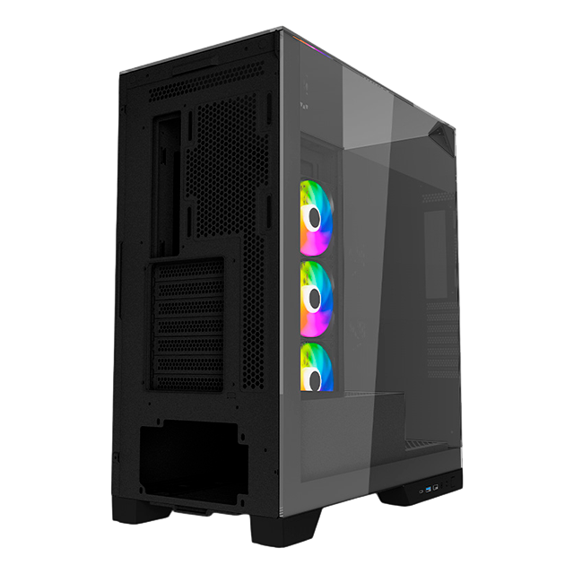 Gabinete Ocelot Gaming Glass Hunter 3, Mini Tower, ATX / Micro-ATX / ITX, Cristal Templado, 3 Ventiladores Incluidos – Glass Hunter 3