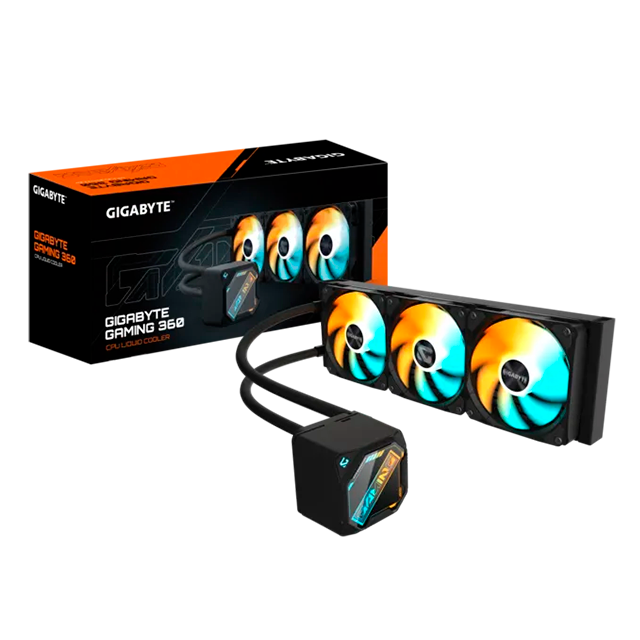 Enfriamiento Líquido GIGABYTE GME 360 ARGB, 360 mm, Negro – GP-GIGABYTE GME 360