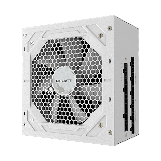 Fuente de Poder Gigabyte UD1000GM PG5 ICE, 1000W, 80 Plus Gold, ATX 3.1, PCIe 5.1, full modular, blanco – GP-UD1000GM PG5 ICE
