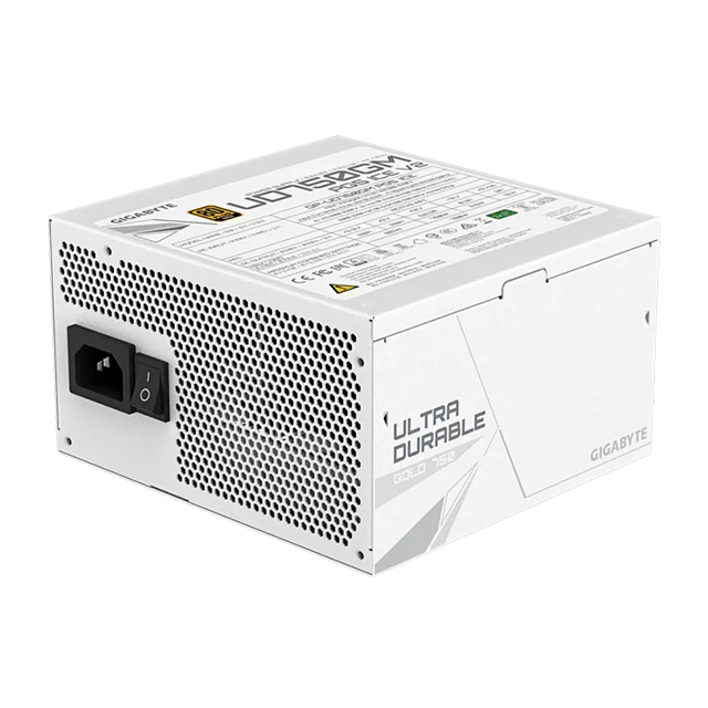 Fuente de Poder Gigabyte UD750GM PG5 ICE, 750W, 80 Plus Gold, ATX 3.1, PCIe 5.1, Full modular, blanco – GP-UD750GM PG5 ICE