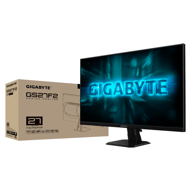 Monitor Gaming Gigabyte GS27F2, 27", Full HD 1920×1080, 240 Hz, SS IPS, 1 ms, HDR10, HDMI/DisplayPort – GS27F2