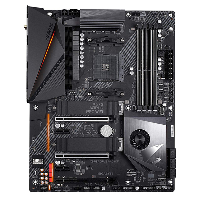 Tarjeta Madre Gigabyte X570 Aorus PRO Wi-Fi, ATX, AM4, DDR4 4400Mhz OC, Dual M.2, SLI, Crossfire