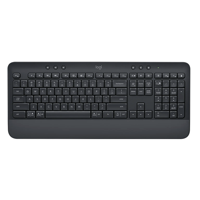 Teclado Logitech Signature K650, Inalámbrico, Bluetooth, Español, Grafito - 920-010910