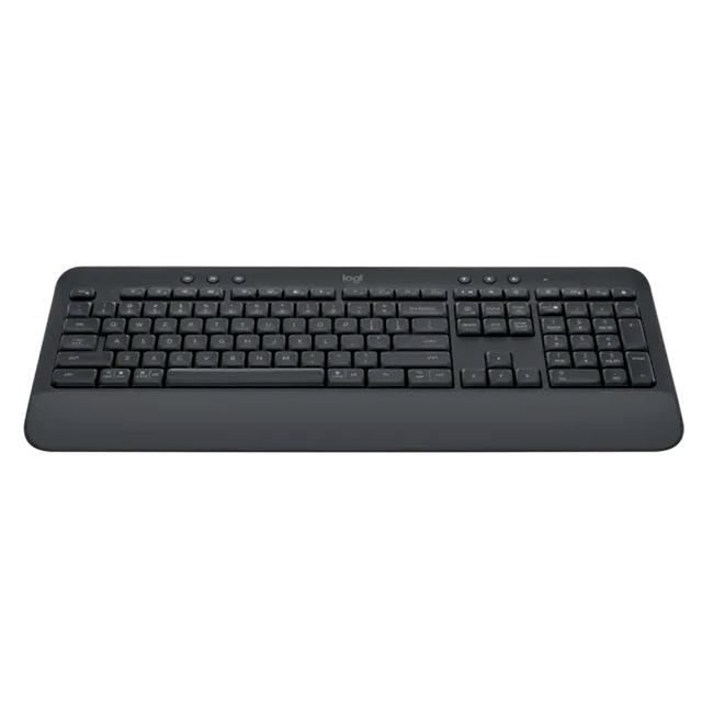 Teclado Logitech Signature K650, Inalámbrico, Bluetooth, Español, Grafito - 920-010910