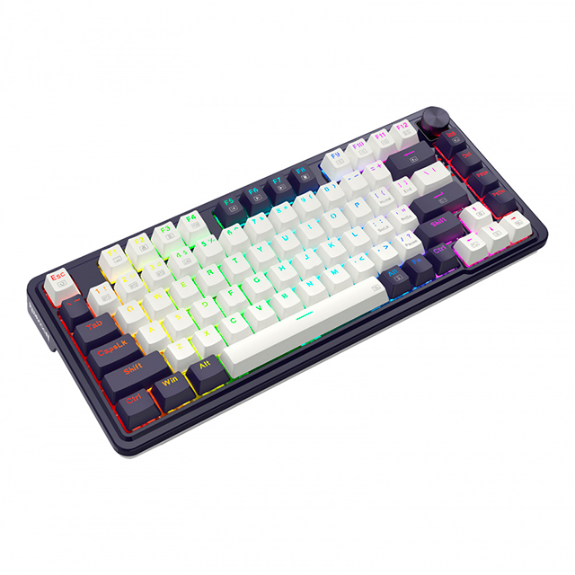 Teclado Mecánico Redragon UCAL Pro K673, 75%, Inalámbrico Tri-modo BT/2.4 GHz/USB-C, RGB – K673WB-RGB-PRO SP