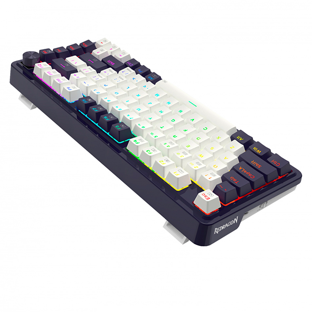 Teclado Mecánico Redragon UCAL Pro K673, 75%, Inalámbrico Tri-modo BT/2.4 GHz/USB-C, RGB – K673WB-RGB-PRO SP