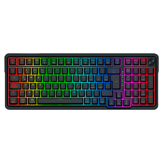 Teclado Mecánico EISA Magnetic Black K686RBG-M-SP, 96%, alámbrico, switches magnéticos, 8K Hz, RGB, español – K686RBG-M-SP