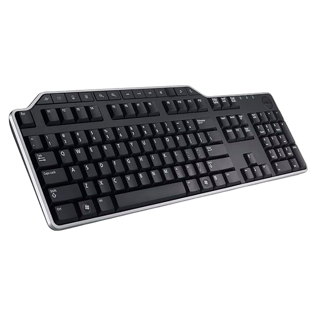 Teclado Dell KB522, alámbrico, USB, QWERTY, 104 teclas, 2 puertos USB, negro – KB522-BK-LTN