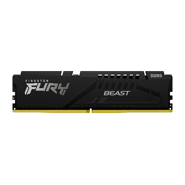 Memoria RAM Kingston FURY Beast DDR5 32 GB Tray, 5600 MT/s, CL40, Intel XMP 3.0, 1.25 V, Negro – KF556C40BB-32