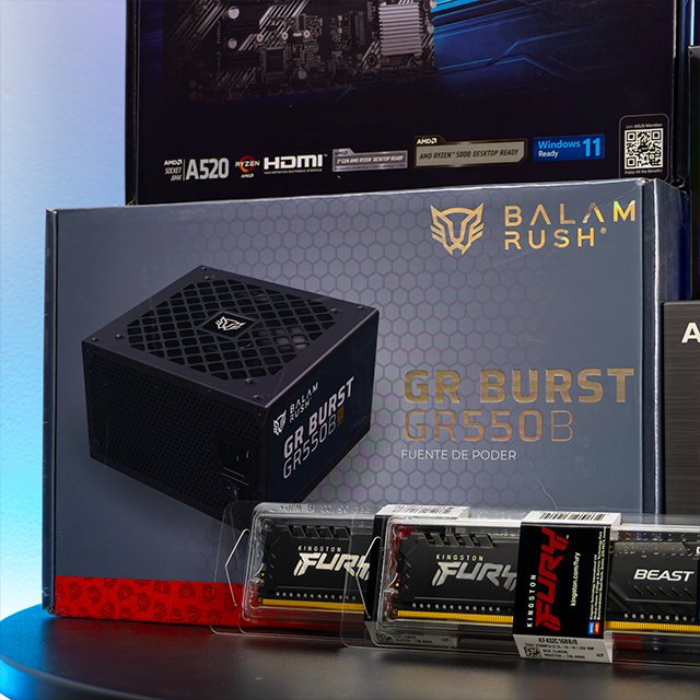 PC Gamer Core | Ryzen 7 5700G | 16 GB 3200 MHz | SSD M.2 500 GB | 3 Ventiladores | Gráficos integrados