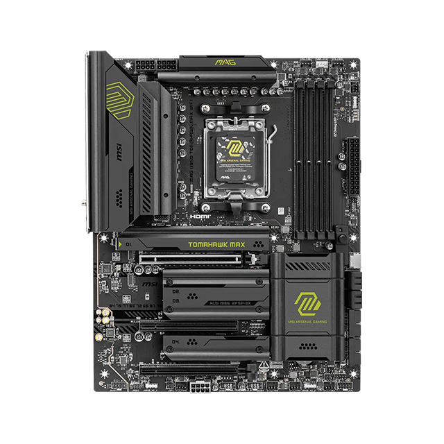 Tarjeta Madre MSI MAG B850 TOMAHAWK MAX WIFI, ATX, AM5, DDR5 hasta 8400+ OC, Wi-Fi 7, 4× M.2, 5G LAN – MAG B850 TOMAHAWK MAX WIFI