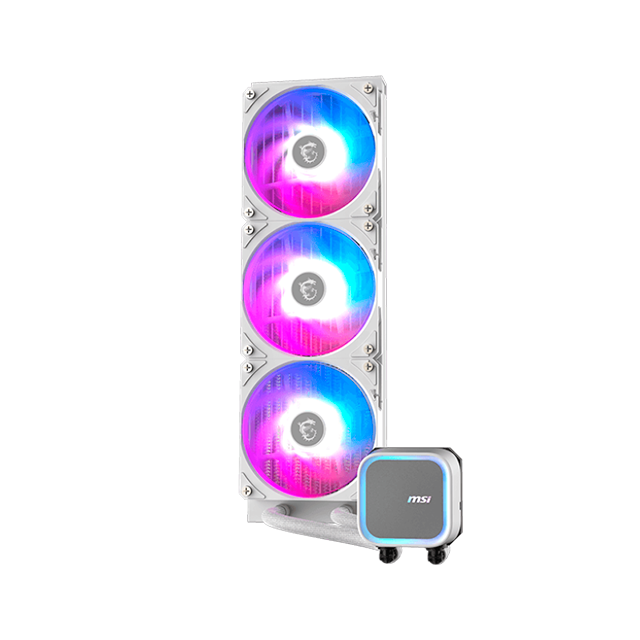 Enfriamiento Líquido MSI MAG CORELIQUID A13 360 White, 360mm, ARGB, Intel/AMD - MAG CORELIQUID A13 360 WHITE