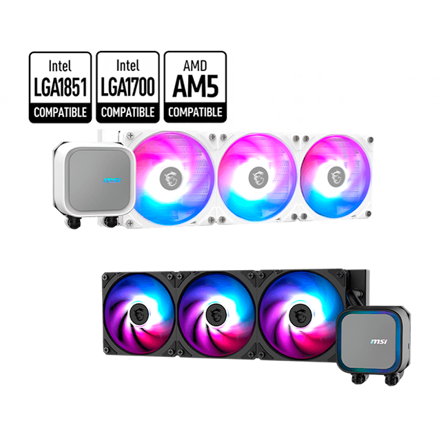 Enfriamiento Líquido MSI MAG CORELIQUID A13 360 White, 360mm, ARGB, Intel/AMD - MAG CORELIQUID A13 360 WHITE