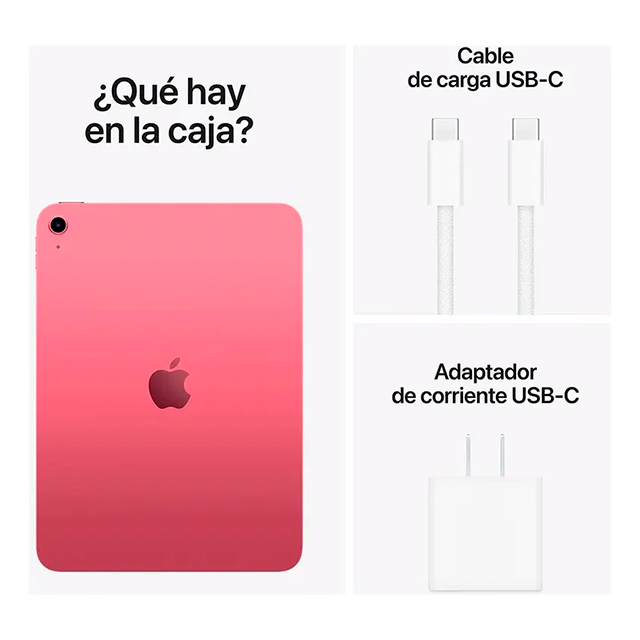 Tablet Apple iPad 11" A16, 128GB, Wi-Fi 6, Liquid Retina, cámara 12MP, USB-C, rosa – MD4E4LL/A