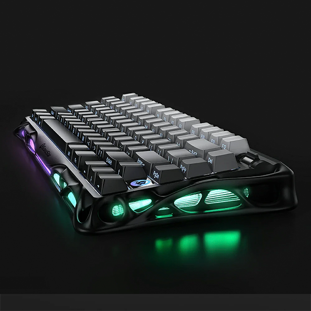 Teclado Mecánico Gamer GravaStar Mercury K1, 75%, inalámbrico, Gradient Black – GS K1_GBLK