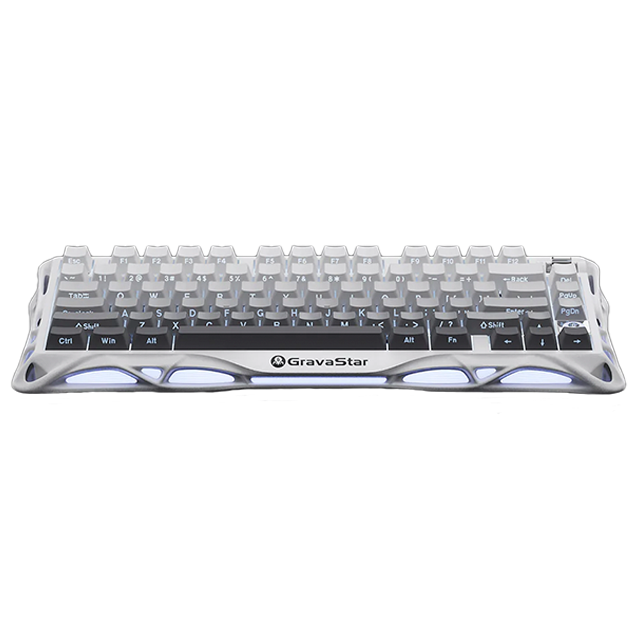 Teclado Mecánico Gamer GravaStar Mercury K1, 75%, inalámbrico, Gradient White – GS K1_GWHT