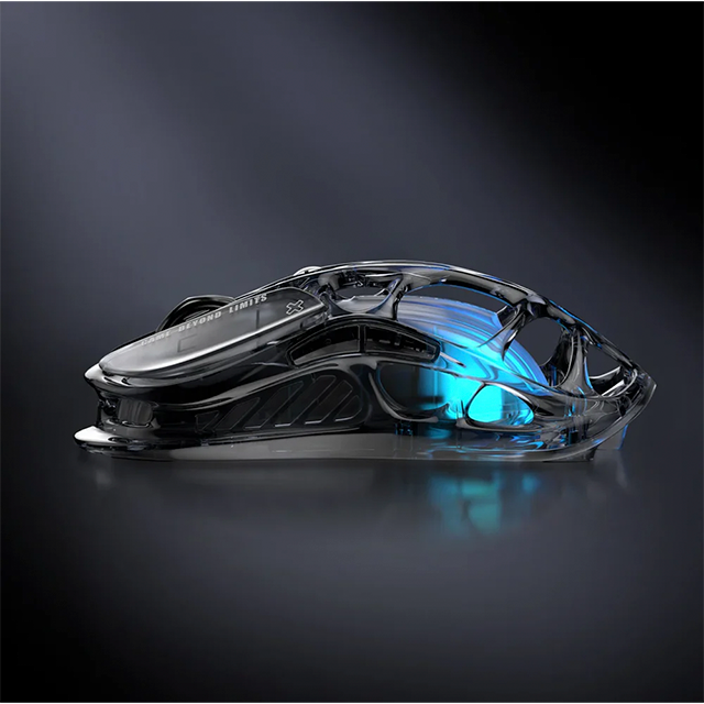 Mouse Gamer Inalámbrico GravaStar Mercury M2, Transparent Black – GRAVASTAR M2_XTAL_BLK