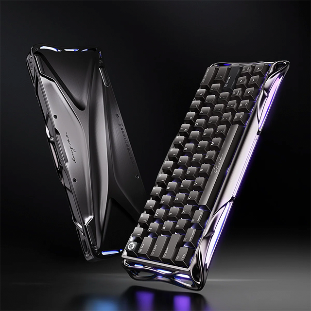 Teclado Gamer GravaStar Mercury V60 Pro Deluxe Edition, 60%, Hall Effect Magnetic Switch, GunMetal – GS V60 PRO_XTAL_BLK