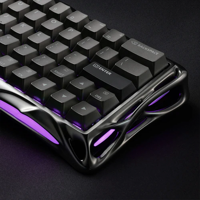 Teclado Gamer GravaStar Mercury V60 Pro Deluxe Edition, 60%, Hall Effect Magnetic Switch, GunMetal – GS V60 PRO_XTAL_BLK